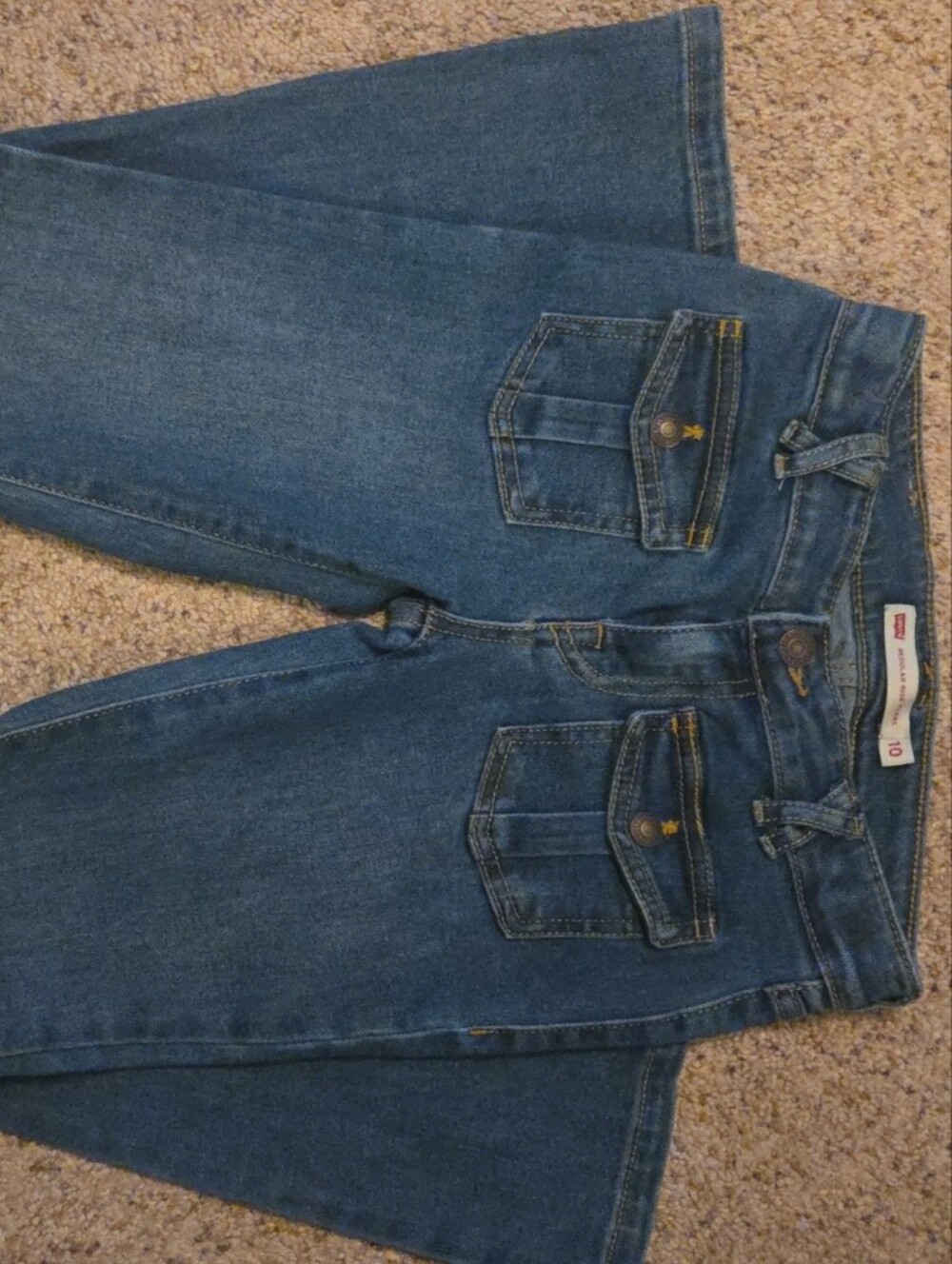Levi's Kids Medium Blue Denim Jeans with Flap Pockets